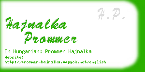 hajnalka prommer business card